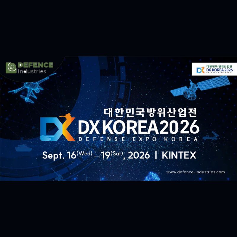 The DX Korea 2026 will take place from September 16–19, 2026 at KINTEX Exhibition Center II, Goyang, South Korea. Since its inception in 2014, DX Korea has grown into Asia’s premier defense exhibition, showcasing multi-domain defense technologies across land, sea, air, space, and cyber.