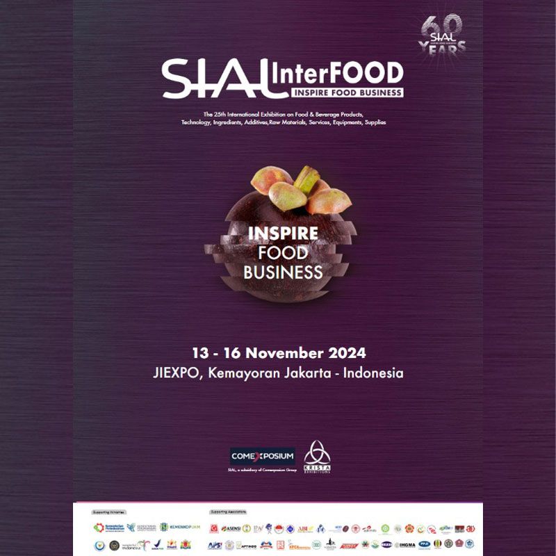 SIAL InterFOOD 2024 The 25th international exhibition on Food & Beverage (Products and Technologies) Bakery & Confectionery (Bakery & Confectionery, Machinery, Equipments, Supplies, Ingredients). Food &