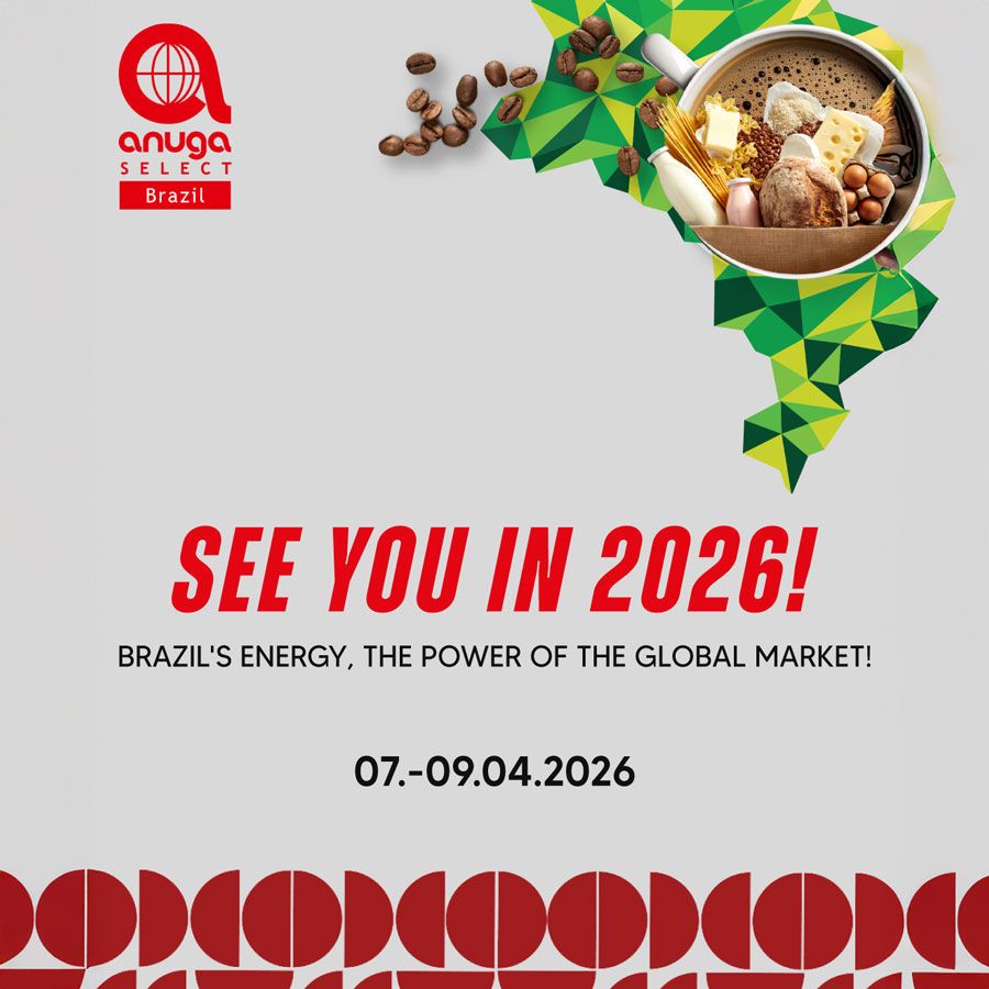 Anuga Select Brazil 2026 ANUFOOD Brazil has now become Anuga Select Brazil. The new name is inherited from its parent fair held in Germany