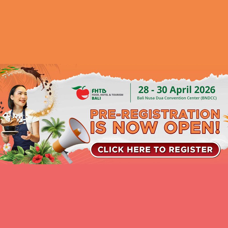 The 14th Food, Hotel & Tourism Bali (FHTB) 2026 will take place from April 28–30, 2026 at the Bali Nusa Dua Convention Center (BNDCC). It is Indonesia’s leading hospitality, food, and beverage exhibition, attracting 300 exhibitors and 12,000 trade visitors across 11,200 sqm.