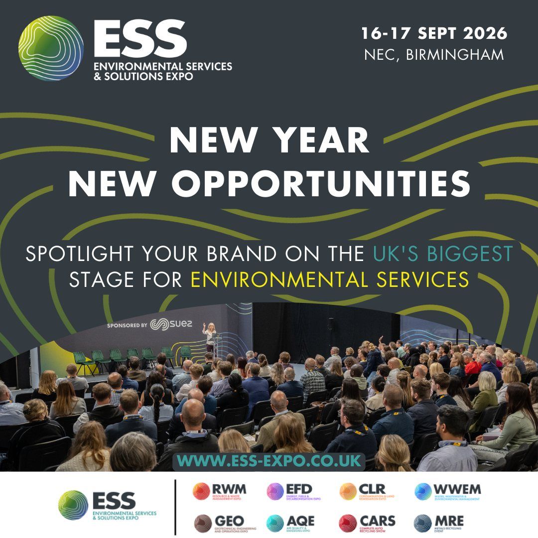 The ESS Expo 2026 is the main event and central hub of the entire programme, taking place on September 16–17, 2026 at the NEC Birmingham, UK. It acts as the umbrella show, bringing together eight co-located specialist expos: RWM, CARS & MRE, EFD, CLR, GEO, WWEM, and AQE. ESS Expo itself focuses on environmental policy, circular economy, net zero strategies, biodiversity, and green technology investment.