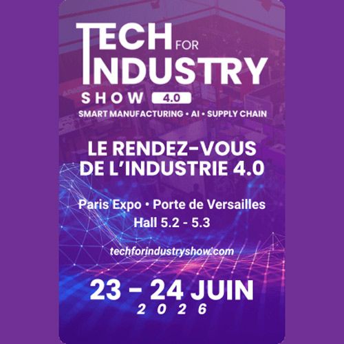 The Tech For Industry Show 2026 will debut on June 23–24, 2026 at Paris Expo Porte de Versailles, France, gathering 100+ exhibitors, 30 startups, 4,000+ visitors, and 40+ conferences. Designed as a 100% Industry 4.0 event, it targets decision-makers and operational leaders across aerospace, automotive, food, chemicals, energy, construction, pharma, and beauty sectors.