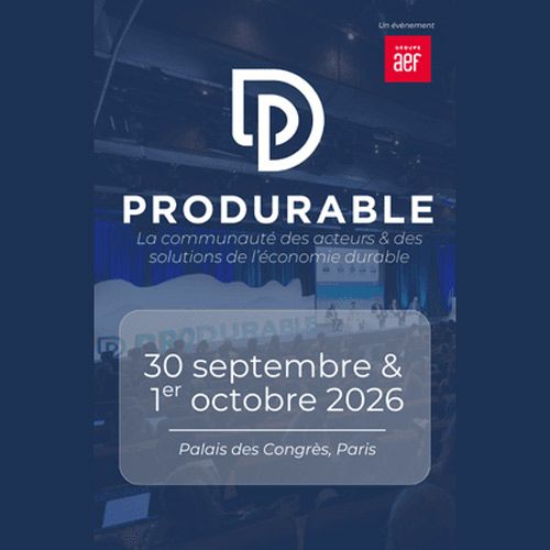 The PRODURABLE 2026 congress and exhibition will be held from September 30 – October 1, 2026 at the Palais des Congrès, Paris, France, organized by AEF Group under the patronage of the French Ministry of Ecological Transition. It is recognized as Europe’s largest event dedicated to sustainable development and corporate social responsibility (CSR).