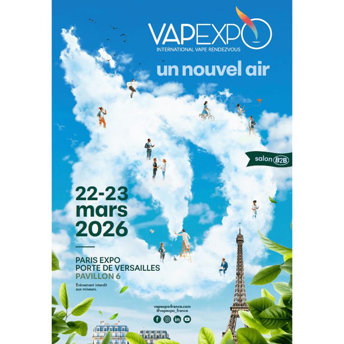 Vapexpo Paris 2026 เป็นงาน B2B ระดับนานาชาติ ที่รวมแบรนด์ชั้นนำกว่า 200 ราย จากทั่วโลก ครอบคลุมผลิตภัณฑ์บุหรี่ไฟฟ้า น้ำยาบุหรี่ไฟฟ้า อุปกรณ์เสริม บรรจุภัณฑ์ และนวัตกรรมใหม่ ๆ ในตลาด vape จุดเด่นคือการเปิดโอกาสให้ผู้ประกอบการได้ สร้างเครือข่ายธุรกิจ พบปะผู้มีอิทธิพลในตลาด และขยายแบรนด์สู่เวทีสากล