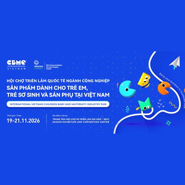 The CBMEVN26 – Children Baby Maternity Industry Expo 2026 will be held from November 19–21, 2026 at the Saigon Exhibition & Convention Center (SECC), Hall B2, Ho Chi Minh City, Vietnam. Organized by Informa Markets, it is one of the largest maternity, baby, and kids trade shows in Southeast Asia.
