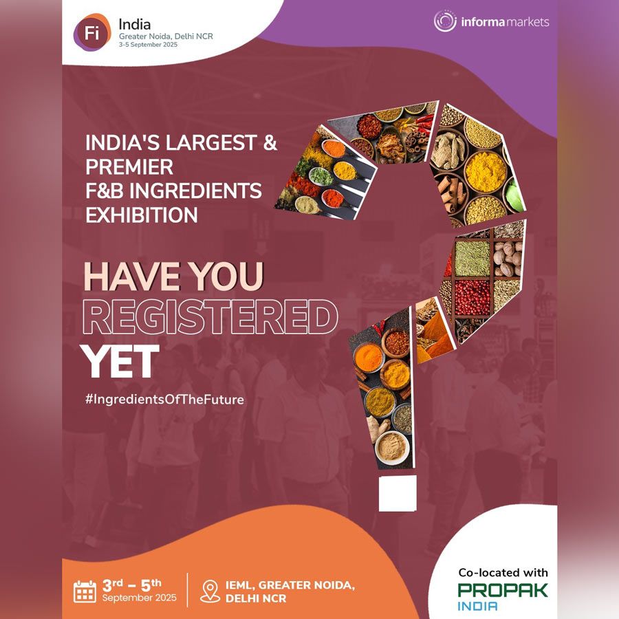 Fi India's 19th edition, co-located with ProPak India, will bring local and global tastemakers together at one dedicated show.Meet your next business partner, mingle with more than 15,000+ industry professionals & discover the future of food at India's most comprehensive F&B event.