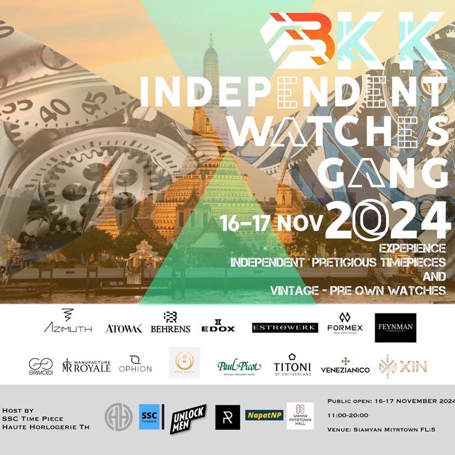 คนรักนาฬิกาห้ามพลาด!!! BKK Independent watch gang รวมเหล่า influencer ด้านนาฬิกา พบกับนาฬิกาหลากหลายสไตล์ กิจกรรม Watch Talk จากนักรีวิวนาฬิกาชื่อดัง