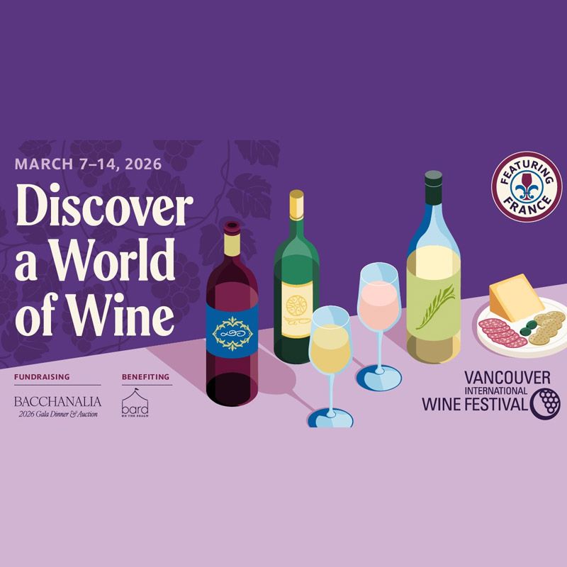 The Vancouver International Wine Festival 2026 (VanWineFest) will take place on March 7–14, 2026 at the Vancouver Convention Centre. Recognized as Canada’s premier food and wine event, the festival is designed to educate and entertain wine lovers, provide a premier marketing platform for the wine industry, and raise funds for Bard on the Beach Theatre Society.