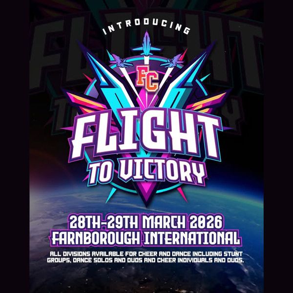 Future Cheer: Flight to Victory 2026 จะจัดขึ้นระหว่างวันที่ 28–29 มีนาคม 2026 ณ Farnborough International Exhibition & Conference Centre สหราชอาณาจักร จัดโดย Future Cheer ซึ่งเป็นหนึ่งในงานแข่งขันเชียร์ลีดดิ้งที่ใหญ่และน่าตื่นเต้นที่สุดของประเทศ