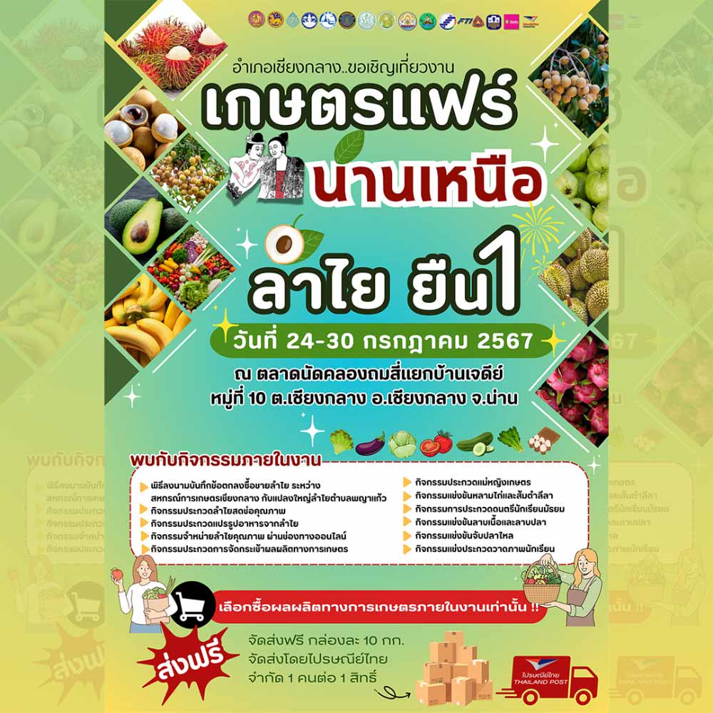 เกษตรแฟร์ น่านเหนือ ลำไย ยืน1