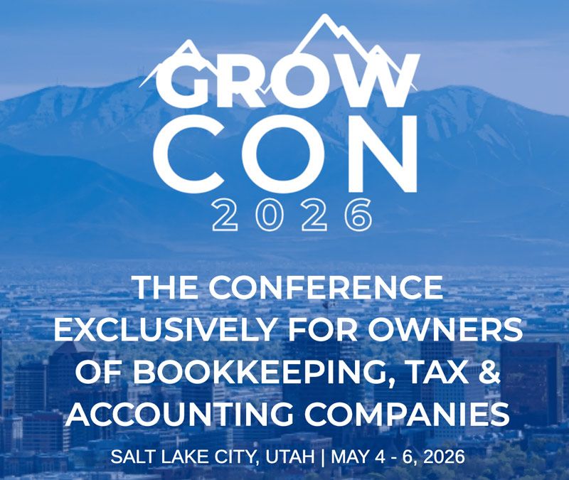 The GrowCon 2026 conference will take place on May 4–6, 2026 in Salt Lake City, Utah, hosted by Universal Accounting School. It is designed exclusively for owners of bookkeeping, tax, and accounting firms, providing strategies to scale, manage, and grow businesses effectively.