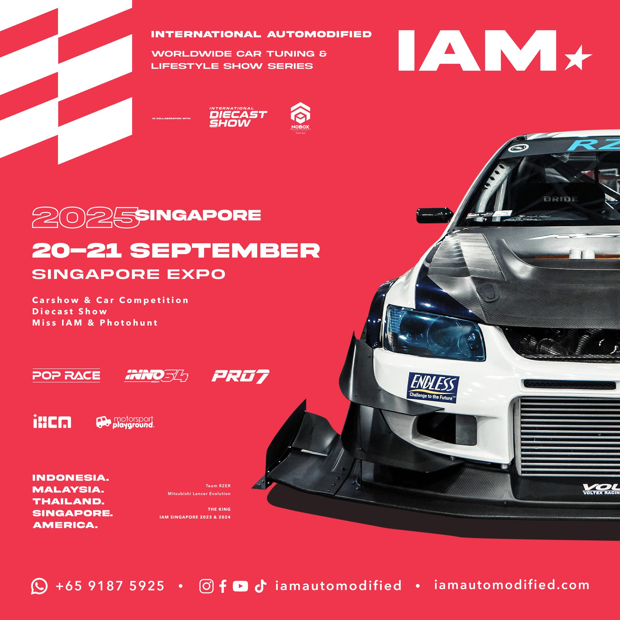What is IAM Singapore? IAM (International Automodified) Singapore is Southeast Asia’s premier custom car and street lifestyle exhibition, showcasing modified vehicles, aftermarket brands, and youth culture in one high-energy event.