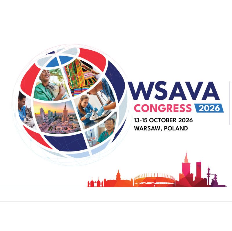 The WSAVA 2026 Congress will take place from October 13–15, 2026 in Warsaw, Poland, hosted by the World Small Animal Veterinary Association (WSAVA) in collaboration with FECAVA and PSAVA.