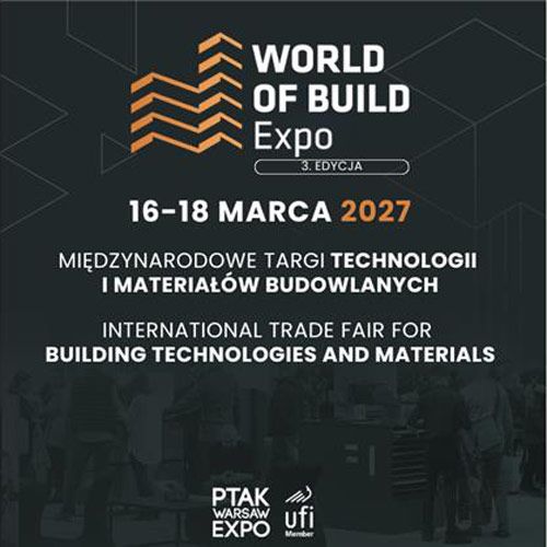 The World of BUILD Expo 2027 will be held from March 16–18, 2027 at the Ptak Warsaw Expo, Warsaw, Poland. It is one of Europe’s leading international trade fairs for building technologies and materials.