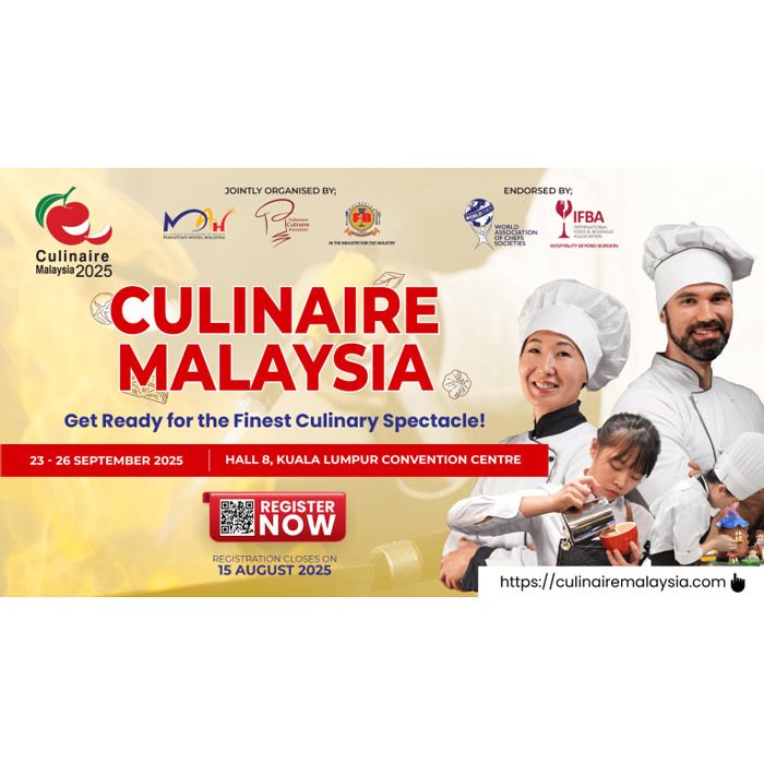 ﻿CULINAIRE MALAYSIA is Southeast Asia’s premier biennial culinary competition, bringing together professional chefs, culinary students, and F&B experts from around the world to showcase their skills, creativity, and innovation in the culinary arts.