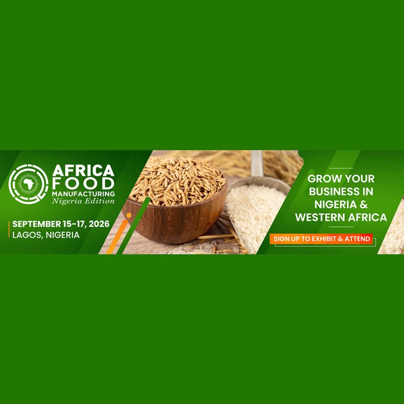 The Africa Food Manufacturing 2026 (AFMASS Nigeria & Western Africa Edition) will take place on September 15–17, 2026 in Lagos, Nigeria. It is recognized as the No.1 international trade show for the food, beverage, and milling industry in West Africa, bringing together global suppliers, manufacturers, and distributors.
