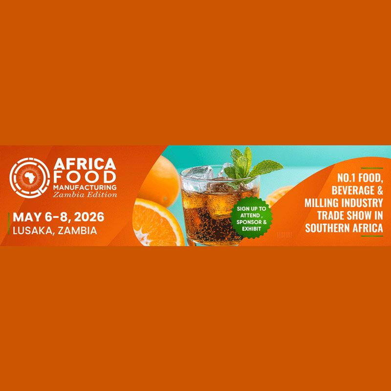 The Africa Food Manufacturing Expo (AFMASS) Zambia & Southern Africa 2026 will take place on May 6–8, 2026 in Radisson Blu Hotel, Lusaka, Zambia. Recognized as the No.1 international trade show for the food, beverage, and milling industry in Zambia and Southern Africa, the 3rd edition will feature 60+ sponsors and exhibitors and attract 2,000+ attendees from 30+ countries.