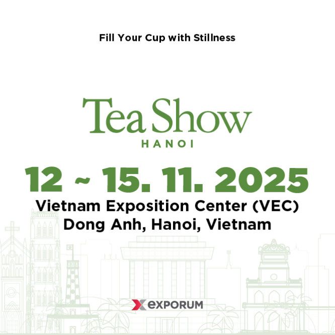 Tea Show Hanoi 2025 คือเวทีงานแสดงชาและวัฒนธรรมชาแห่งชาติของเวียดนาม ที่ผสานทั้งมิติ ธุรกิจชา (B2B) × วัฒนธรรมพิธีชา × ไลฟ์สไตล์เชิงสุขภาพ × นวัตกรรมชาในอนาคต งานนี้จัดขึ้นเพื่อยกระดับอุตสาหกรรมชาเวียดนามสู่เวทีโลก นำเสนอทั้งชา single-origin ระดับ premium ชาเพื่อสุขภาพ ชานวัตกรรม ชา ceremonial และโอศกรีม/ขนมหวาน/ค็อกเทลปรับแต่งด้วยชา เป็นงานที่เหมาะทั้งผู้ประกอบการ นักลงทุน คาเฟ่ และผู้หลงใหลในศิลปะแห่งชา