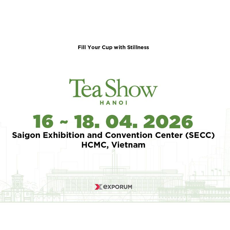 Tea Show Ho Chi Minh 2026 คืองานแสดงชาและวัฒนธรรมชาระดับนานาชาติที่จัดขึ้น ณ เมืองศูนย์กลางเศรษฐกิจของเวียดนาม มุ่งเน้นการเชื่อมโยงธุรกิจชาในมิติ B2B × วัฒนธรรมพิธีชา × นวัตกรรมชา × Wellness & Lifestyle โดยเปิดเวทีสำหรับผู้ผลิตชา โรงคั่ว ผู้ส่งออก–ผู้นำเข้า แบรนด์เครื่องดื่ม คาเฟ่ดีไซน์ นักสร้างสรรค์ชา และผู้ซื้อจากตลาดโลก ถือเป็นงานสำคัญที่ตอกย้ำบทบาทของเวียดนามในฐานะผู้นำธุรกิจชาแห่งเอเชีย