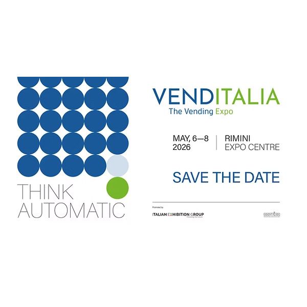 The Venditalia 2026 – The Vending Expo will take place from May 6–8, 2026 at the Rimini Expo Centre, Italy. Organized in collaboration with Italian Exhibition Group (IEG), this edition marks a strategic shift from Milan to Rimini, enhancing accessibility and international reach.