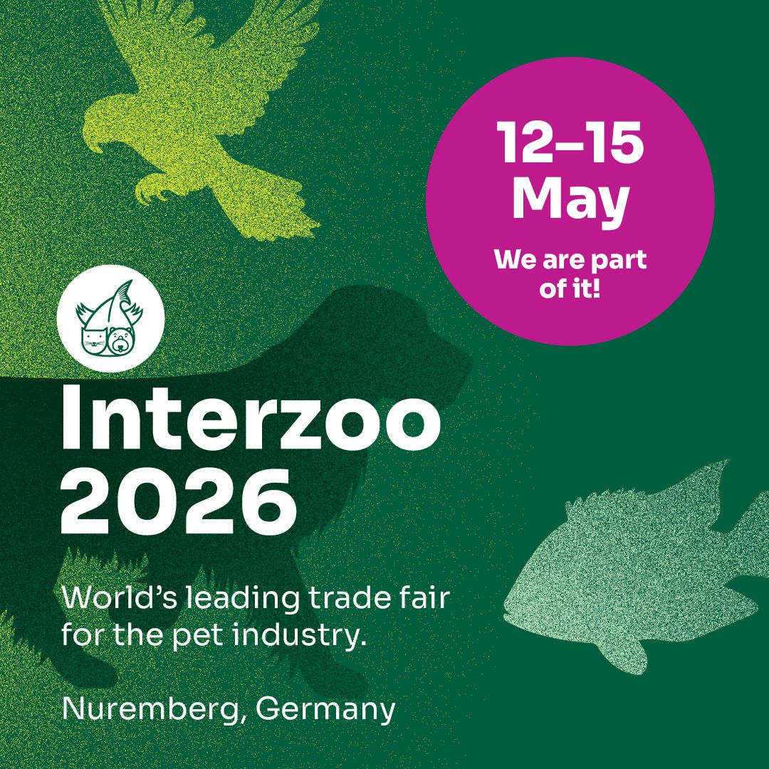 The Interzoo 2026 will take place on May 12–15, 2026 at Messe Nuremberg, Germany. As the world’s leading trade fair for the pet industry, it offers the most comprehensive product range covering pet food, healthcare, accessories, aquatics, terrariums, equestrian sports, packaging, and shop fittings.