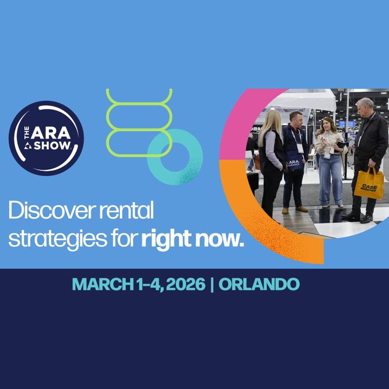 The ARA Show 2026 will take place on February 28 – March 4, 2026 at the Orange County Convention Center in Orlando, Florida. Hosted by the American Rental Association (ARA), it is the world’s largest equipment and event rental trade show, bringing together thousands of rental professionals.