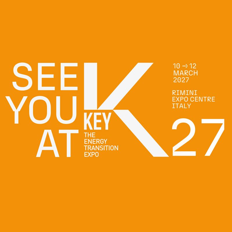 The KEY Energy Transition Expo 2027 will take place from March 10–12, 2027 at the Rimini Expo Centre, Italy, organized by Italian Exhibition Group (IEG). Spanning 125,000 m² across 24 halls, the event will feature 1,000+ exhibiting brands, including 320 international companies, and host delegations from 59 countries.