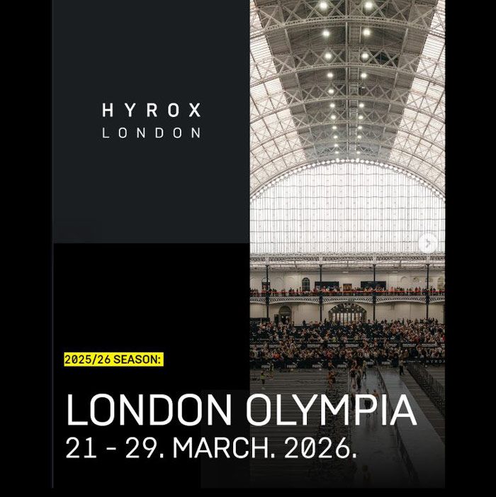 The HYROX Olympia London 2026 will take place from March 24–29, 2026 at Olympia London, National Hall, Hammersmith Road, London, UK. It is one of the largest HYROX events in Europe, attracting thousands of athletes across six days of competition.