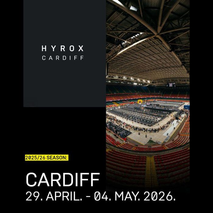 The HYROX Cardiff 2026 will take place from April 29 to May 4, 2026 at the Principality Stadium, Cardiff, Wales. Following its successful debut in 2025, HYROX returns for a six-day fitness festival in one of the UK’s most iconic venues.