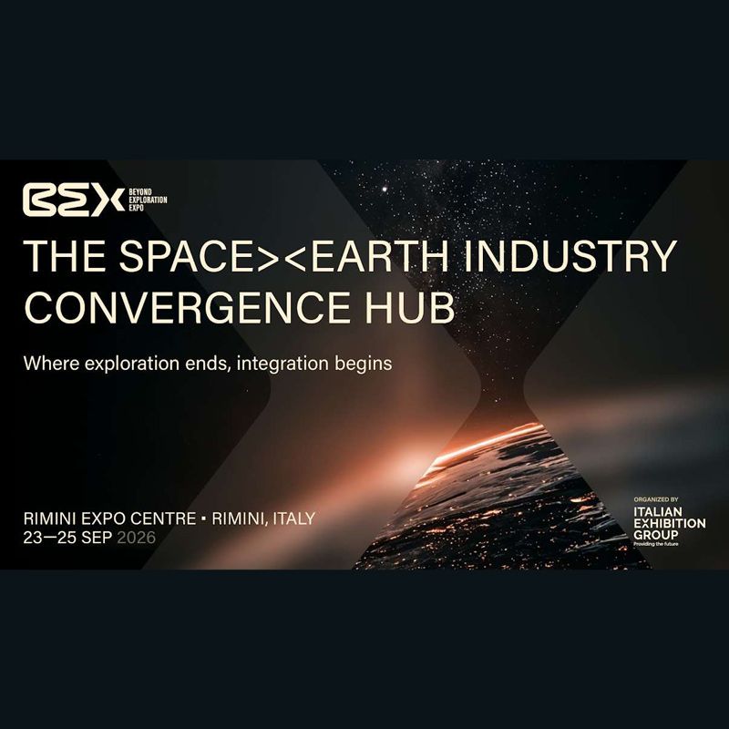 The BEX – Beyond Exploration Expo 2026 will take place from September 23–25, 2026 at the Rimini Expo Centre, Italy, organized by Italian Exhibition Group (IEG) in collaboration with the Emilia-Romagna Region. It is Europe’s first expo-conference dedicated to the space economy and commercial space flight, designed to transform space technologies into real-world business opportunities.