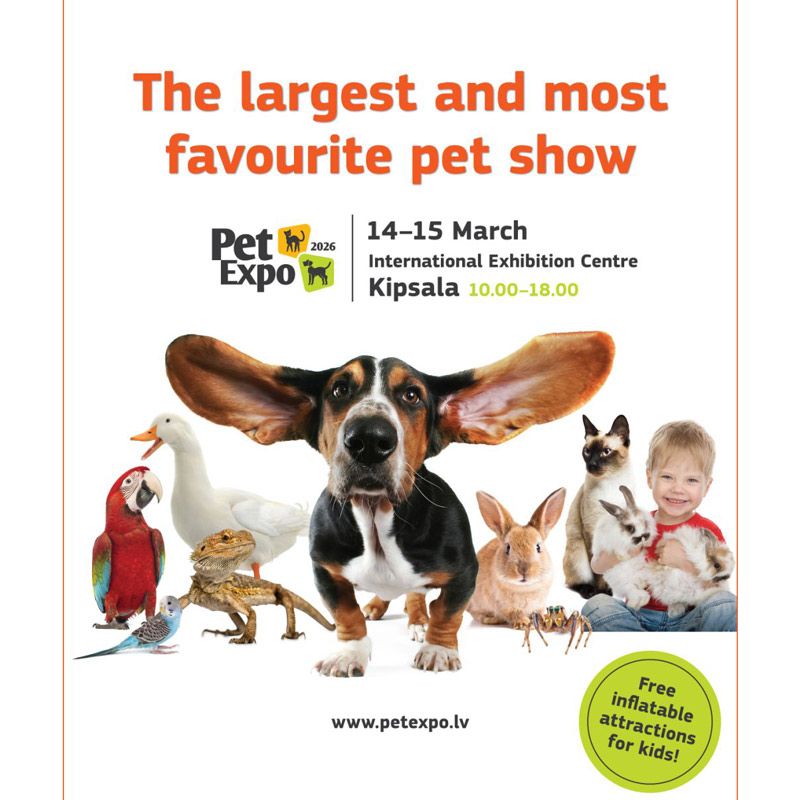 The Zoo Expo / PET EKSPO 2026 will take place on March 14–15, 2026 at the Kipsala International Exhibition Centre in Riga, Latvia. Recognized as the largest pet and zoo industry exhibition in the Baltics, it will showcase pet food, supplies, veterinary services, and educational programs.