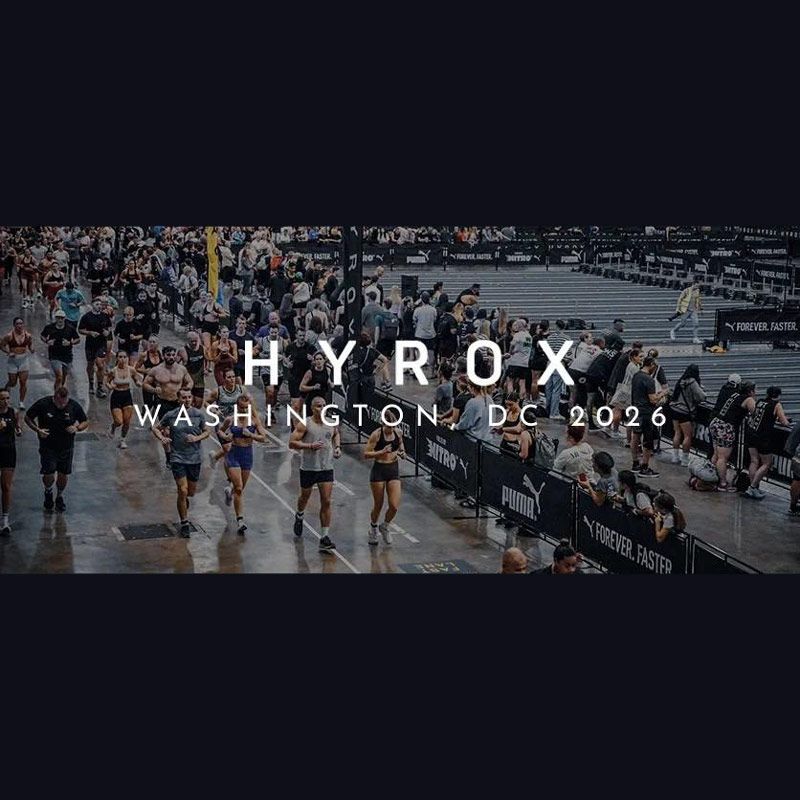 The HYROX Washington D.C. 2026 will take place from September 3–7, 2026, marking the first-ever five-day HYROX event in the U.S. capital. The race combines 8 km of running with 8 workout stations: SkiErg, Sled Push, Sled Pull, Burpee Broad Jumps, Rowing, Farmers Carry, Sandbag Lunges, and Wall Balls.