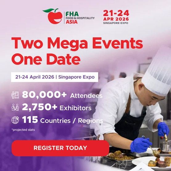 Food & Hotel Asia (FHA) 2026 จะจัดขึ้นที่ Singapore Expo ประเทศสิงคโปร์ ระหว่างวันที่ 21–24 เมษายน 2569 จัดโดย Informa Markets ถือเป็นงานแสดงสินค้านานาชาติด้าน อาหาร เครื่องดื่ม และการบริการโรงแรมที่ใหญ่ที่สุดในเอเชีย