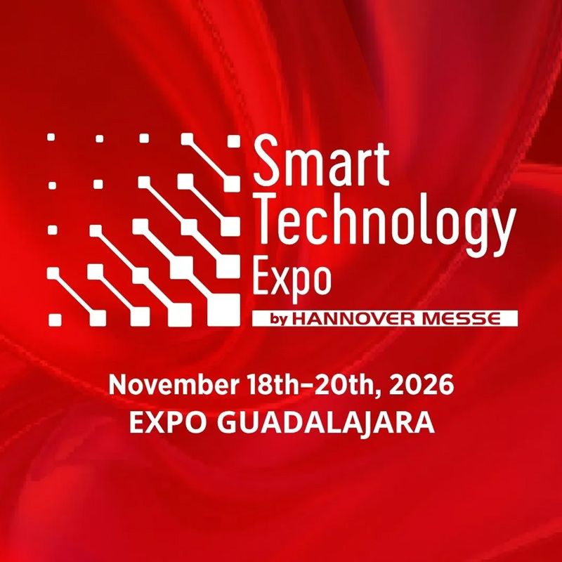 The Smart Technology Expo 2026 will take place from November 18–20, 2026 at Expo Guadalajara, Mexico, specifically in Salón Jalisco D & E. Organized by Italian German Exhibition Company Mexico, the event is positioned as Mexico and Latin America’s leading platform for industrial innovation. It connects global technology leaders with high-level decision makers, offering advanced solutions in automation, robotics, smart manufacturing, motion control, artificial intelligence, intralogistics, industrial cybersecurity, and integration software.