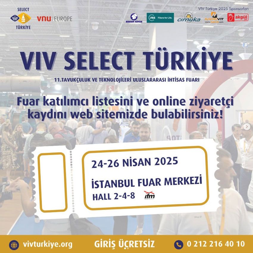 nternational Trade Fair For Poultry Technologies VIV TURKEY, the leading international trade fair of its kind in the region, is an UFI (The Global Association of the Exhibition Industry