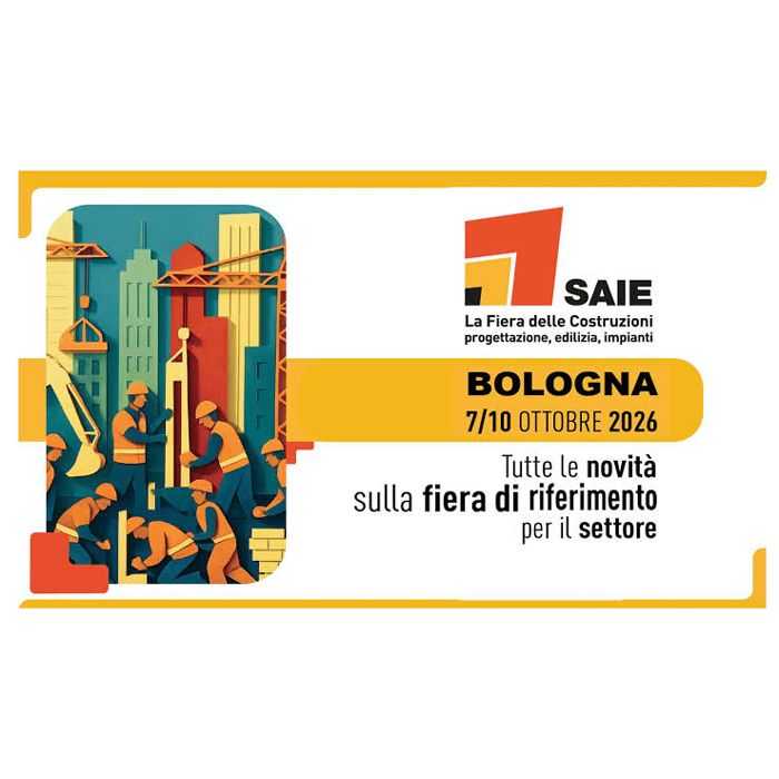 The SAIE – The Construction Fair 2026 will take place October 7–10, 2026 at BolognaFiere, Bologna, Italy. It is Italy’s leading exhibition dedicated to the construction industry, covering design, building materials, digital technologies, engineering systems, and construction equipment.
