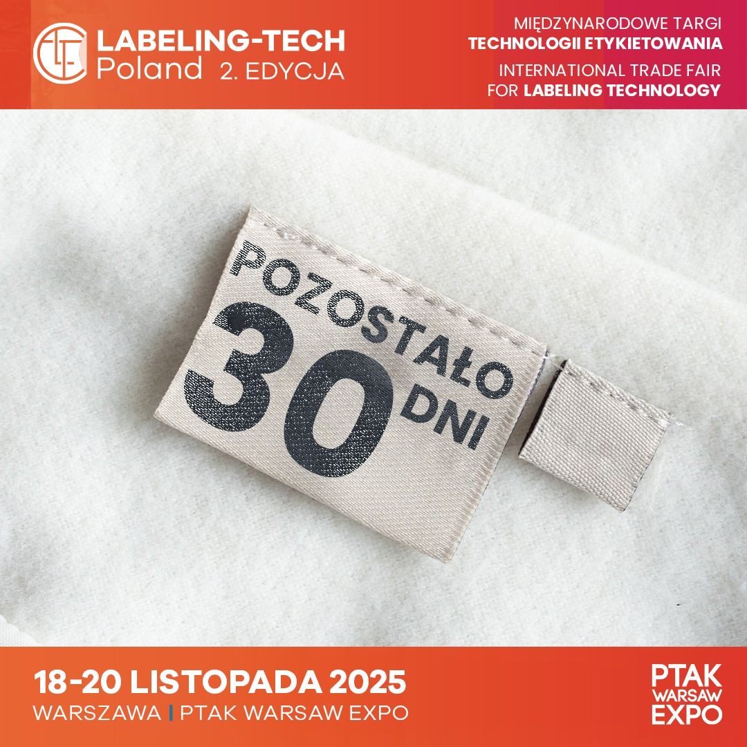 Labeling-Tech Poland 2025 เป็นงานแสดงสินค้าและเทคโนโลยีด้านการพิมพ์ฉลากและระบบติดฉลากระดับนานาชาติ จัดขึ้นระหว่างวันที่ 18–20 พฤศจิกายน 2025 ณ Ptak Warsaw Expo (Hall D) กรุงวอร์ซอ ประเทศโปแลนด์ โดยงานนี้จัดขึ้นเป็นครั้งที่ 2 และถือเป็นเวทีสำคัญสำหรับผู้ผลิต ผู้นำเข้า และผู้จัดจำหน่ายในอุตสาหกรรมฉลากและบรรจุภัณฑ์
