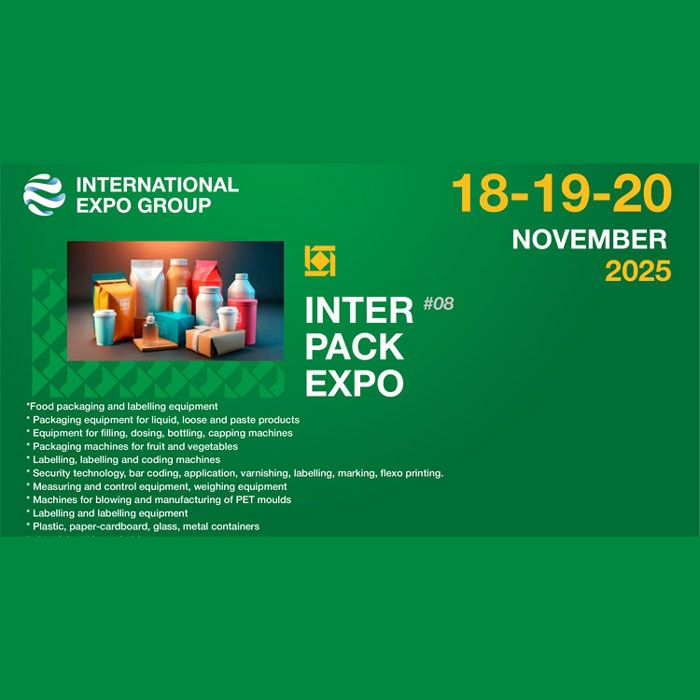งาน InterPackExpo 2025 เป็นงานแสดงสินค้าและเทคโนโลยีด้านบรรจุภัณฑ์ระดับนานาชาติครั้งที่ 8 จัดขึ้นระหว่างวันที่ 18–20 พฤศจิกายน 2025 ณ Uzexpocentre Exhibition Complex กรุงทาชเคนต์