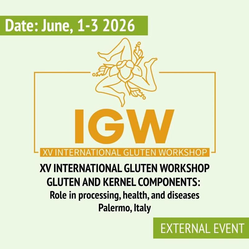 The XV International Gluten Workshop (IGW 2026) will take place from June 1–3, 2026 in Palermo, Sicily, Italy, organized by leading Italian universities and research consortia. The congress brings together scientists, breeders, nutritionists, and food technologists to discuss the latest advances in gluten research.