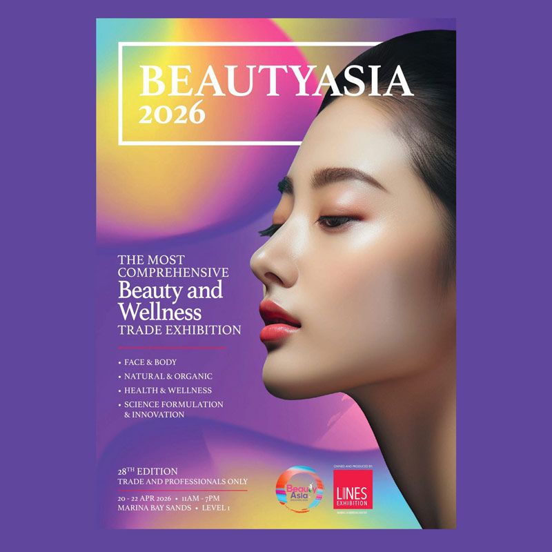 BeautyAsia 2026 will take place from 20–22 April 2026 at Marina Bay Sands, Singapore. As the 28th edition of Asia’s leading beauty and wellness trade exhibition, it gathers international exhibitors across cosmetics, skincare, fragrance, haircare, spa equipment, and packaging technologies.