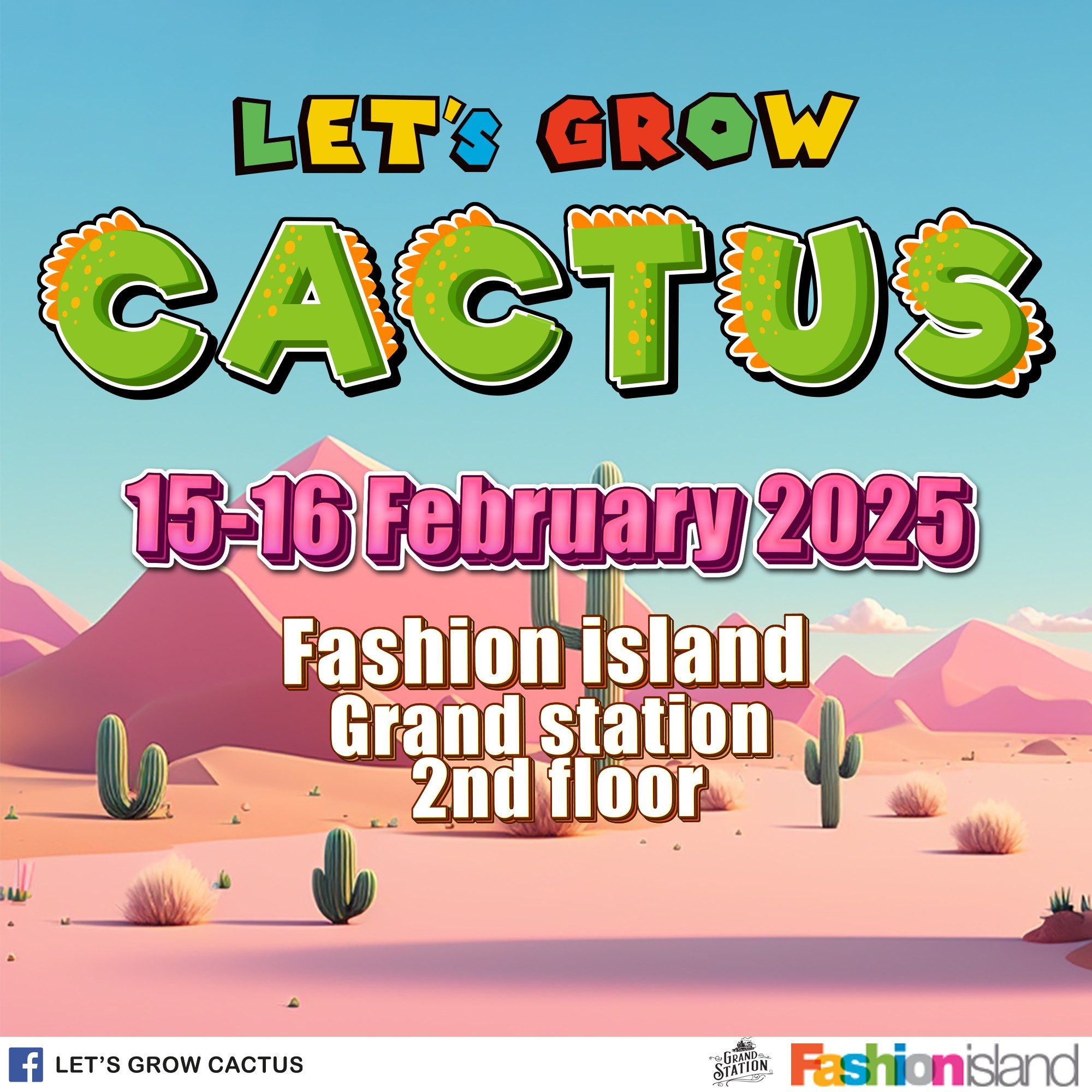 Let's Grow Cactus @Fashion island