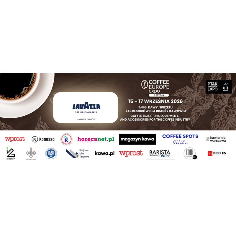 งาน Coffee Europe Expo 2026 เป็นงานแสดงสินค้าและเทคโนโลยีด้านกาแฟระดับนานาชาติ จัดขึ้นเป็นครั้งที่ 2 ระหว่างวันที่ 15–17 กันยายน 2026 ณ Ptak Warsaw Expo เมืองนาดาร์ซิน กรุงวอร์ซอ ประเทศโปแลนด์