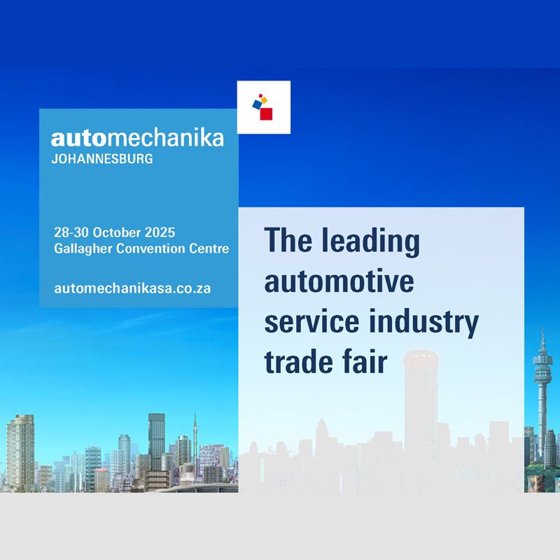 The 11th Automechanika Johannesburg 2026 will be held from October 27–29, 2026 at the Gallagher Convention Centre, Midrand, Johannesburg. Organized by Messe Frankfurt South Africa, it is the largest automotive trade fair and business platform on the African continent, targeting trade visitors from across the Sub‑Saharan region.