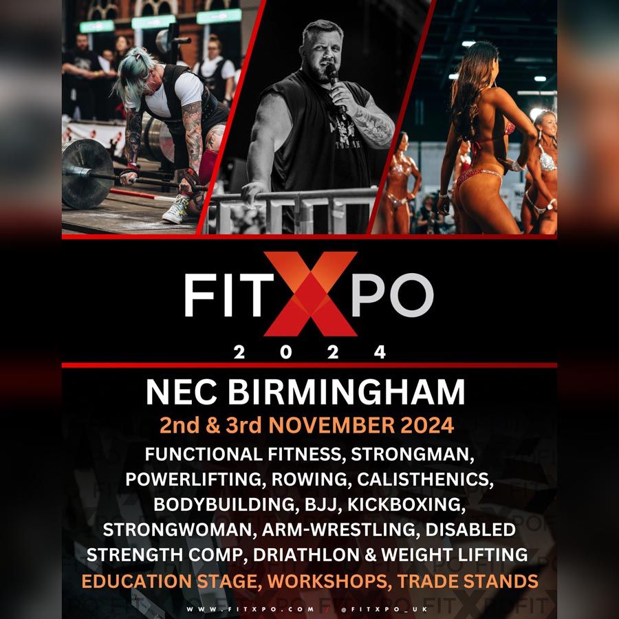 FIT XPO Birmingham 2024 After a fantastic Manchester event, FIT XPO is back - bigger and better this November!