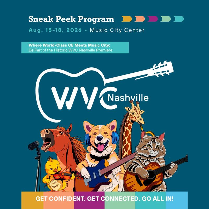 The WVC Nashville 2026 Conference marks the expansion of the renowned Western Veterinary Conference (WVC) into Tennessee. Scheduled for August 15–18, 2026 at the Music City Center, this event brings nearly a century of WVC’s legacy of veterinary education to a new location.