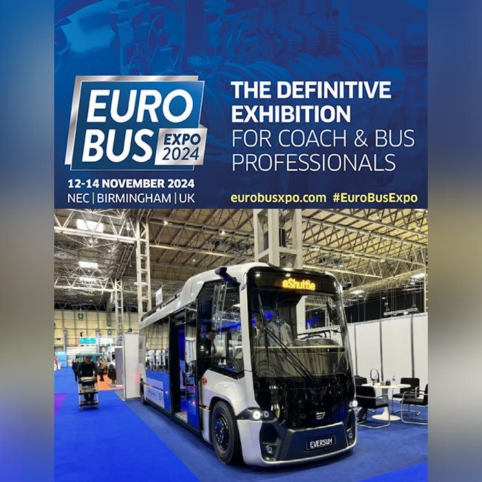Euro Bus Expo 2024 The UK's biggest coach and bus trade show for 2024 returns to the NEC Birmingham on 12-14 November.