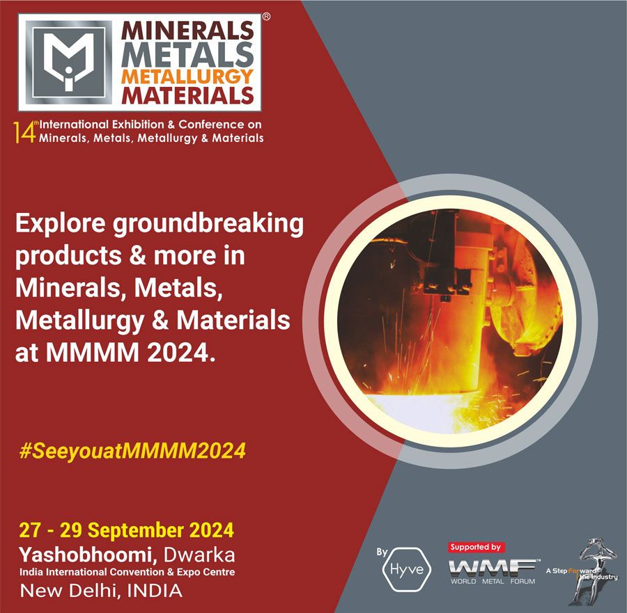 MMMM 2024  is the largest event on Minerals, Metals, Metallurgy & Materials,