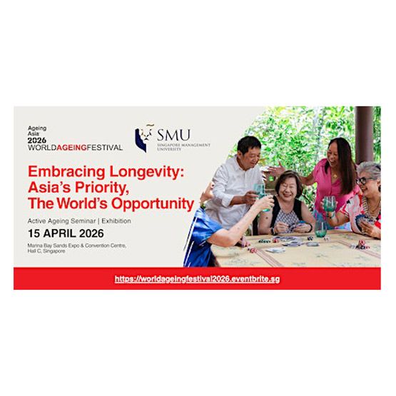 The 17th World Ageing Festival 2026, organized by Ageing Asia, will be held on April 14–15, 2026 at Marina Bay Sands Expo & Convention Centre, Hall C, Singapore. Recognized as Asia’s most influential ageing industry event, the festival brings together stakeholders across policy, industry, investment, academia, and care to foster dialogue, collaboration, and innovation in the ageing and silver economy landscape.