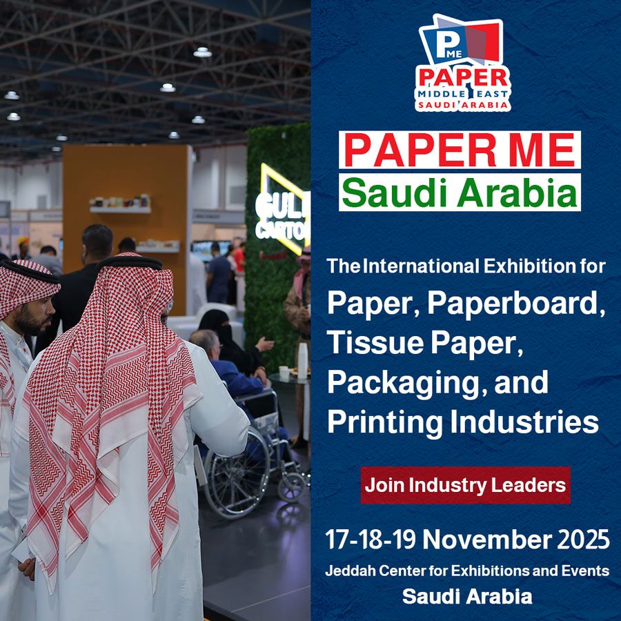 Join us for PAPER ME Saudi Arabia, featuring the latest advancements in paper, paperboard, tissue, and carton technologies.
