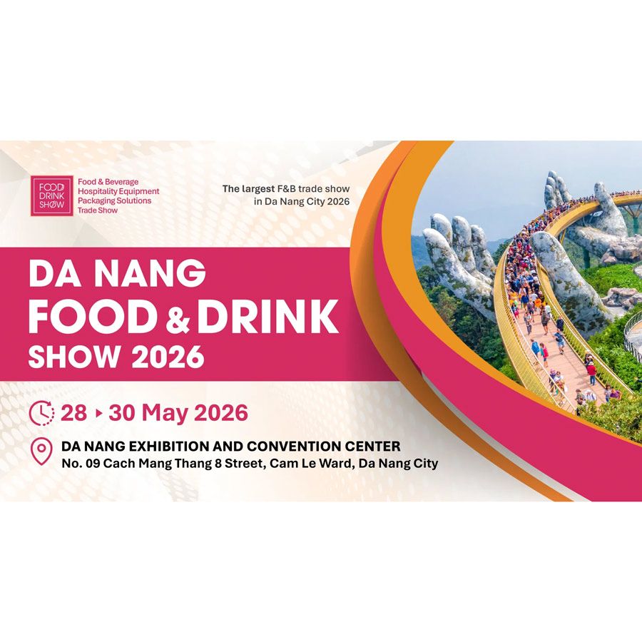 The Food & Drink Show Da Nang 2026 will be held from May 28–30, 2026 at the Da Nang Exhibition Fair Center. As Central Vietnam’s premier B2B trade exhibition, it focuses on food & beverage products, HoReCa equipment, food processing technologies, and packaging solutions.
